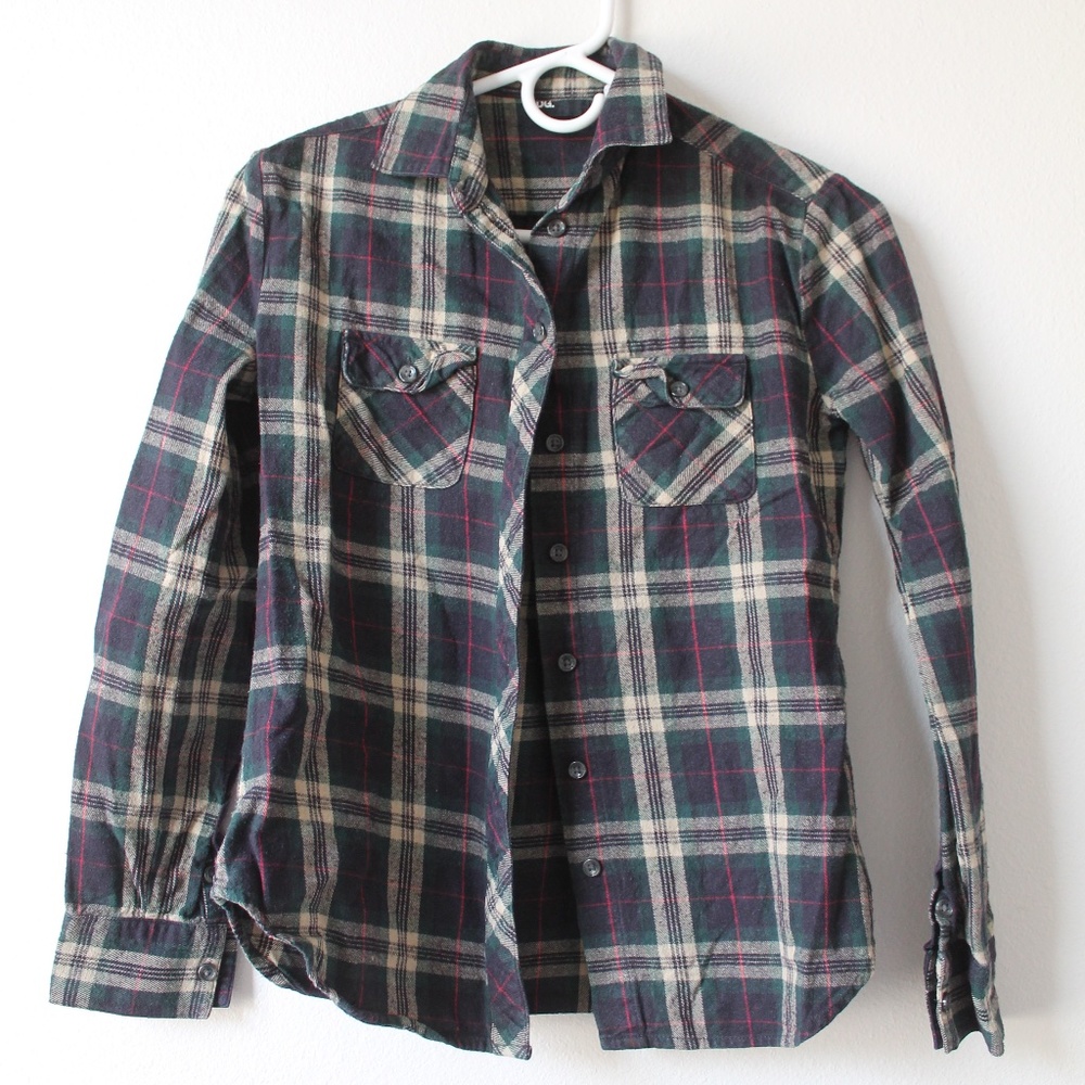 Green Plaid Flannel